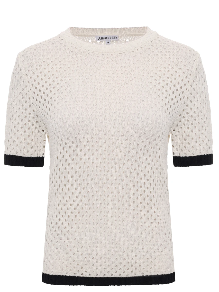 Джемпер из хлопка и льна