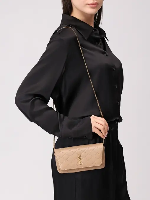 Сумка кожаная Gaby SAINT LAURENT