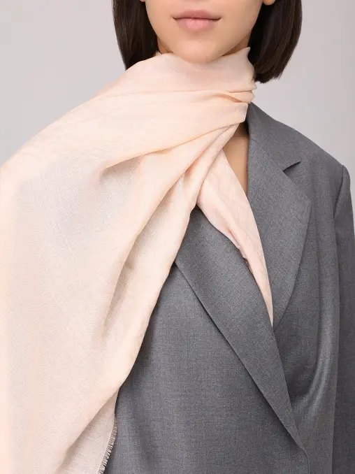 Платок из кашемира и шелка FENDI