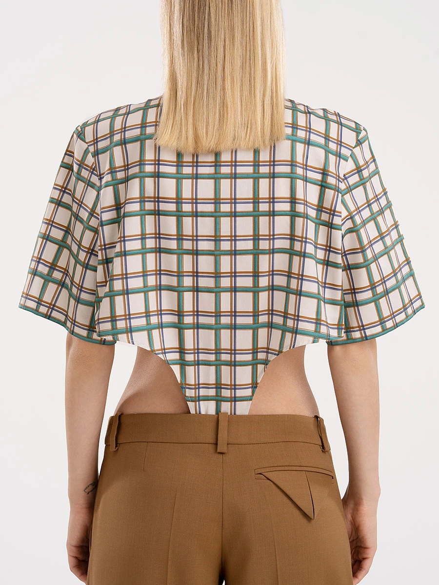 Боди-рубашка хлопковое