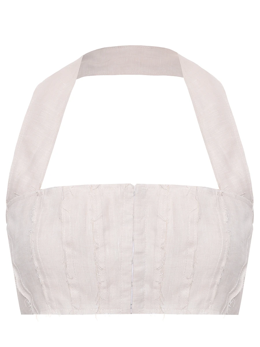 Кроп-топ льняной