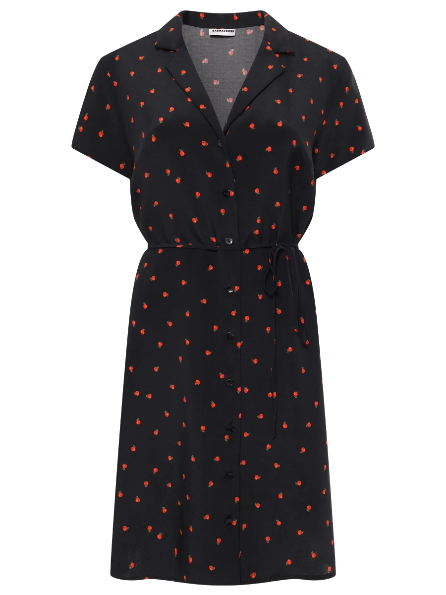 Платье из шелка и вискозы