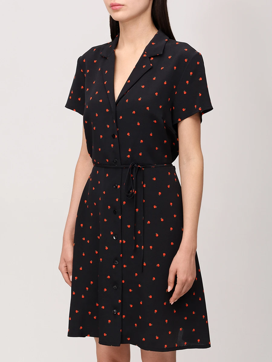 Платье из шелка и вискозы