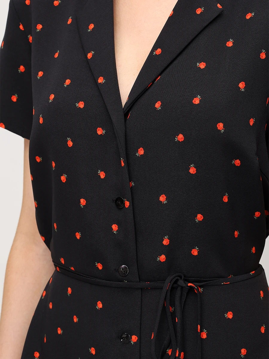 Платье из шелка и вискозы