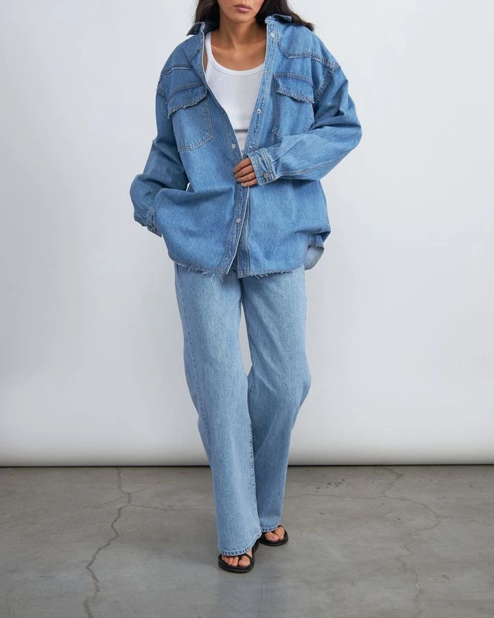 Рубашка джинсовая