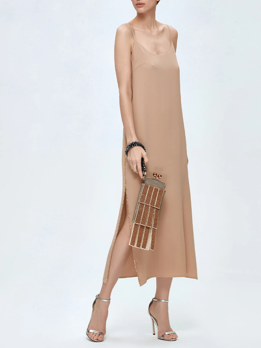 Платье-комбинация шелковое