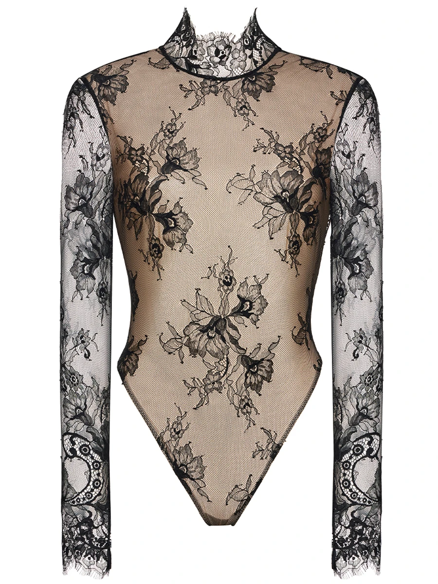 Боди кружевное