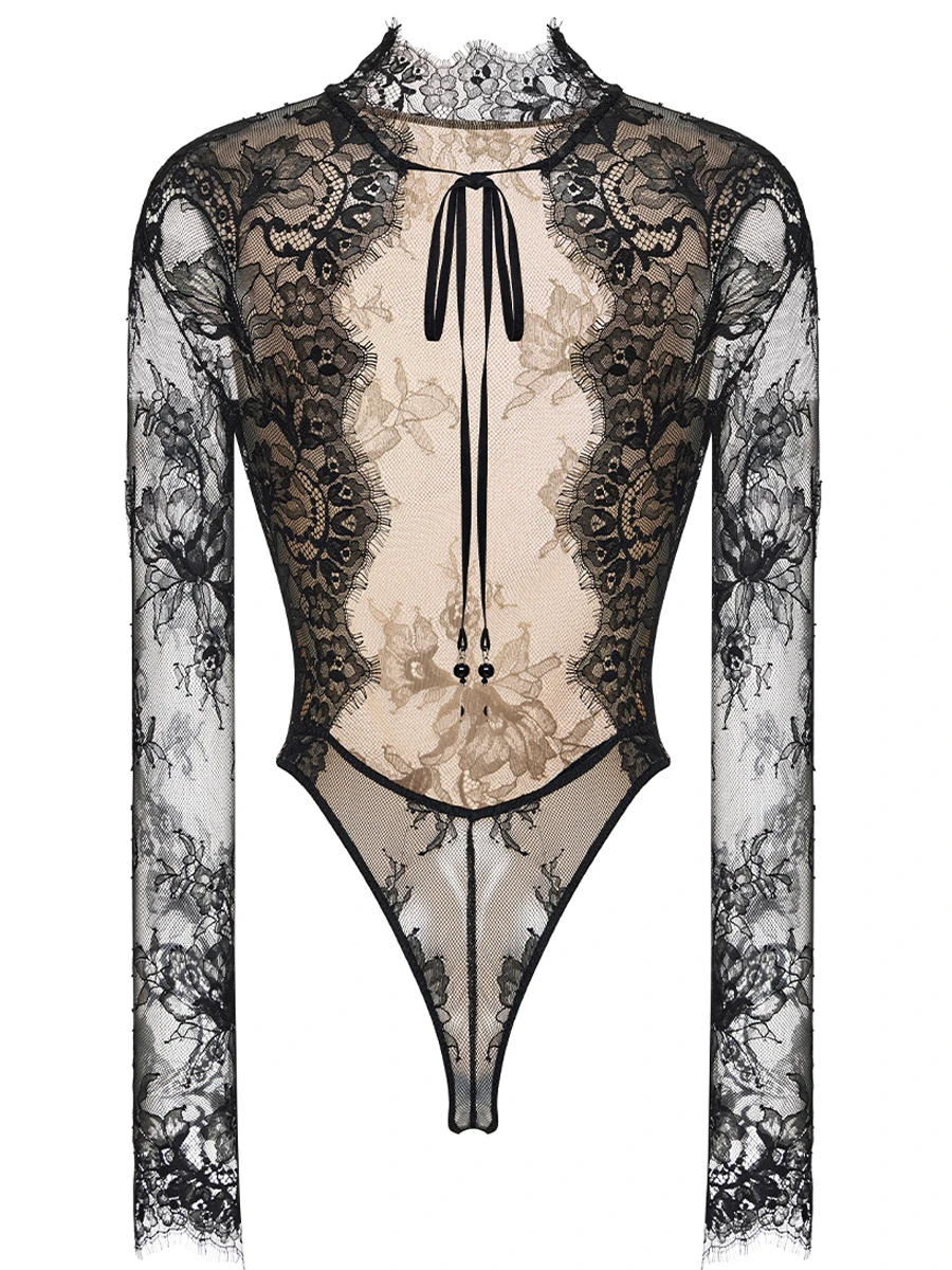 Боди кружевное