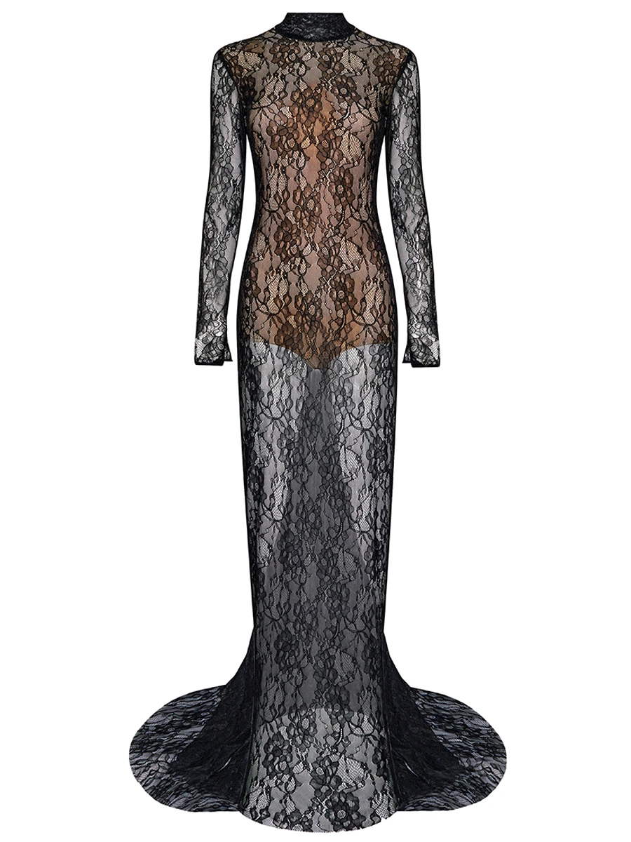 Платье кружевное