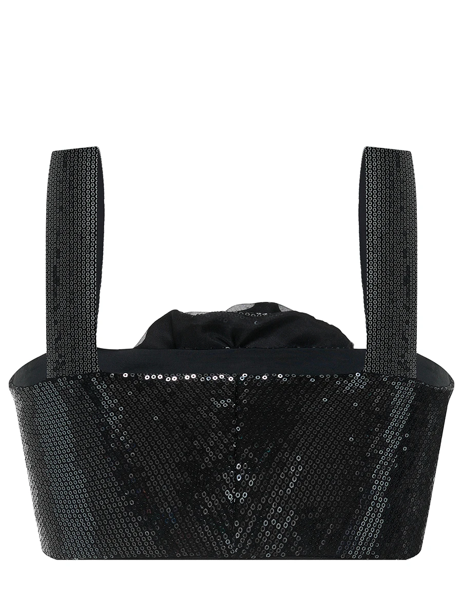 Кроп-топ с пайетками