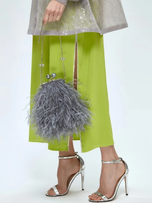 Клатч из перьев MAISON ESVE