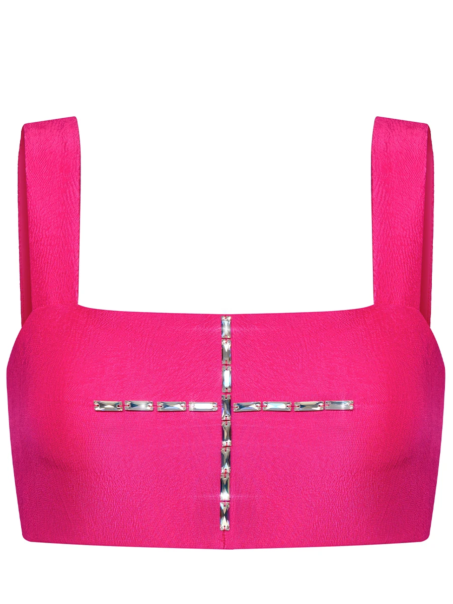 Кроп-топ из вискозы