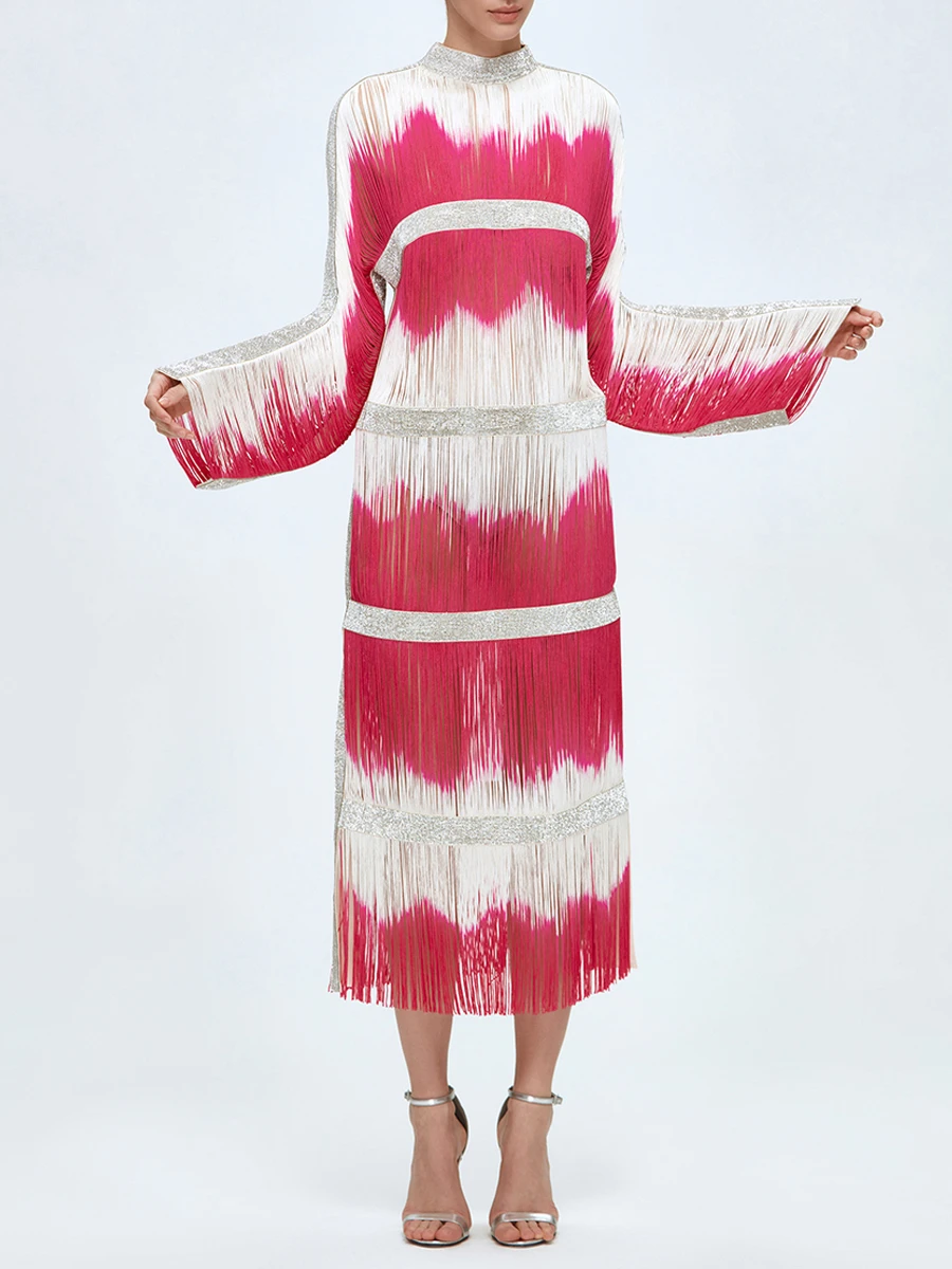 Платье с бахромой