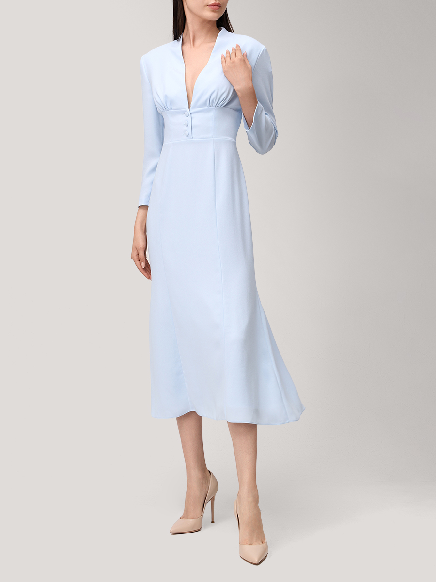 Платье-годе из вискозы