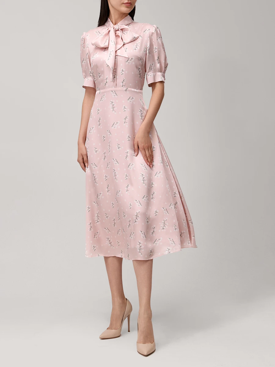 Платье из хлопка и шелка