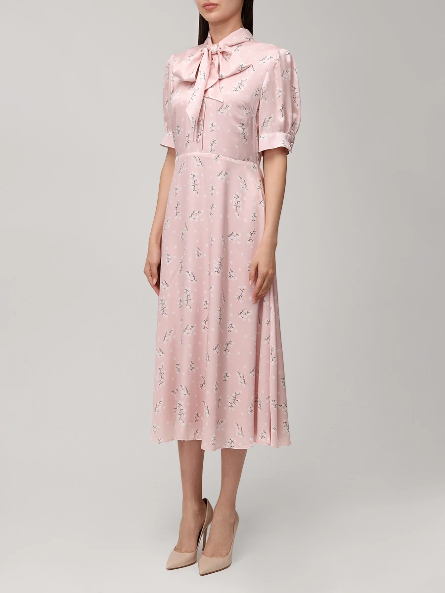 Платье из хлопка и шелка