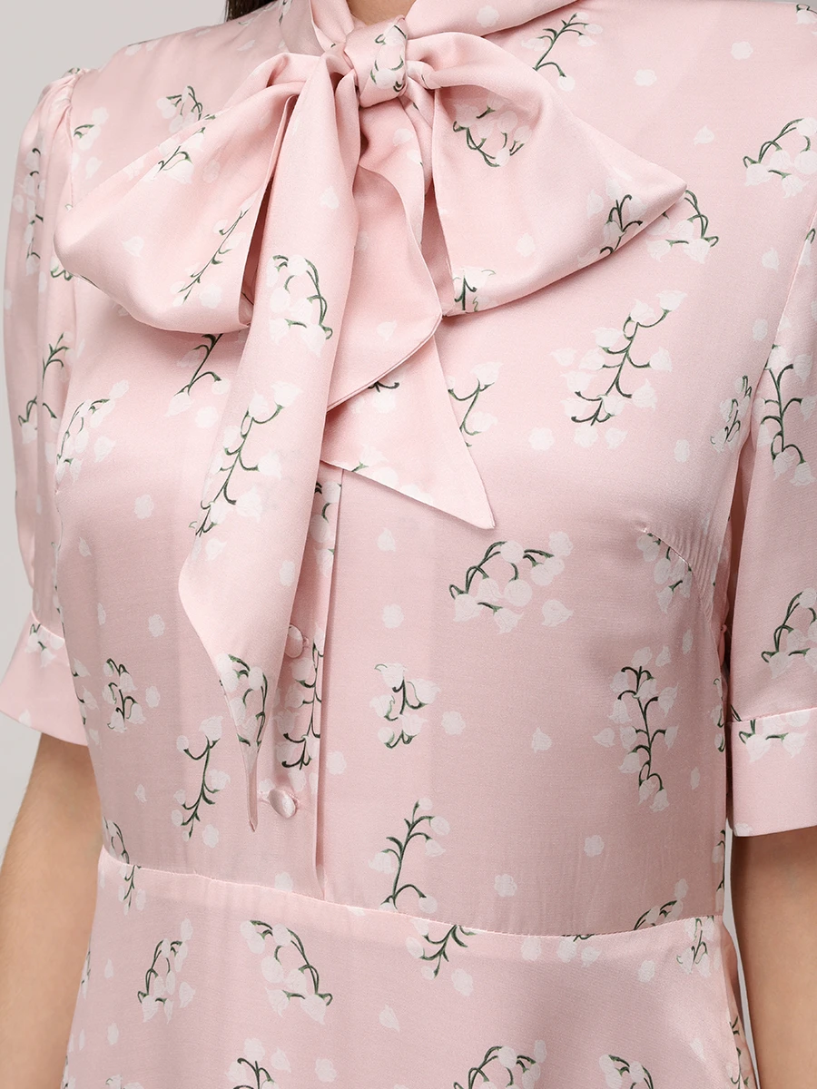 Платье из хлопка и шелка