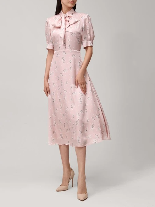 Платье из хлопка и шелка ROSEVILLE