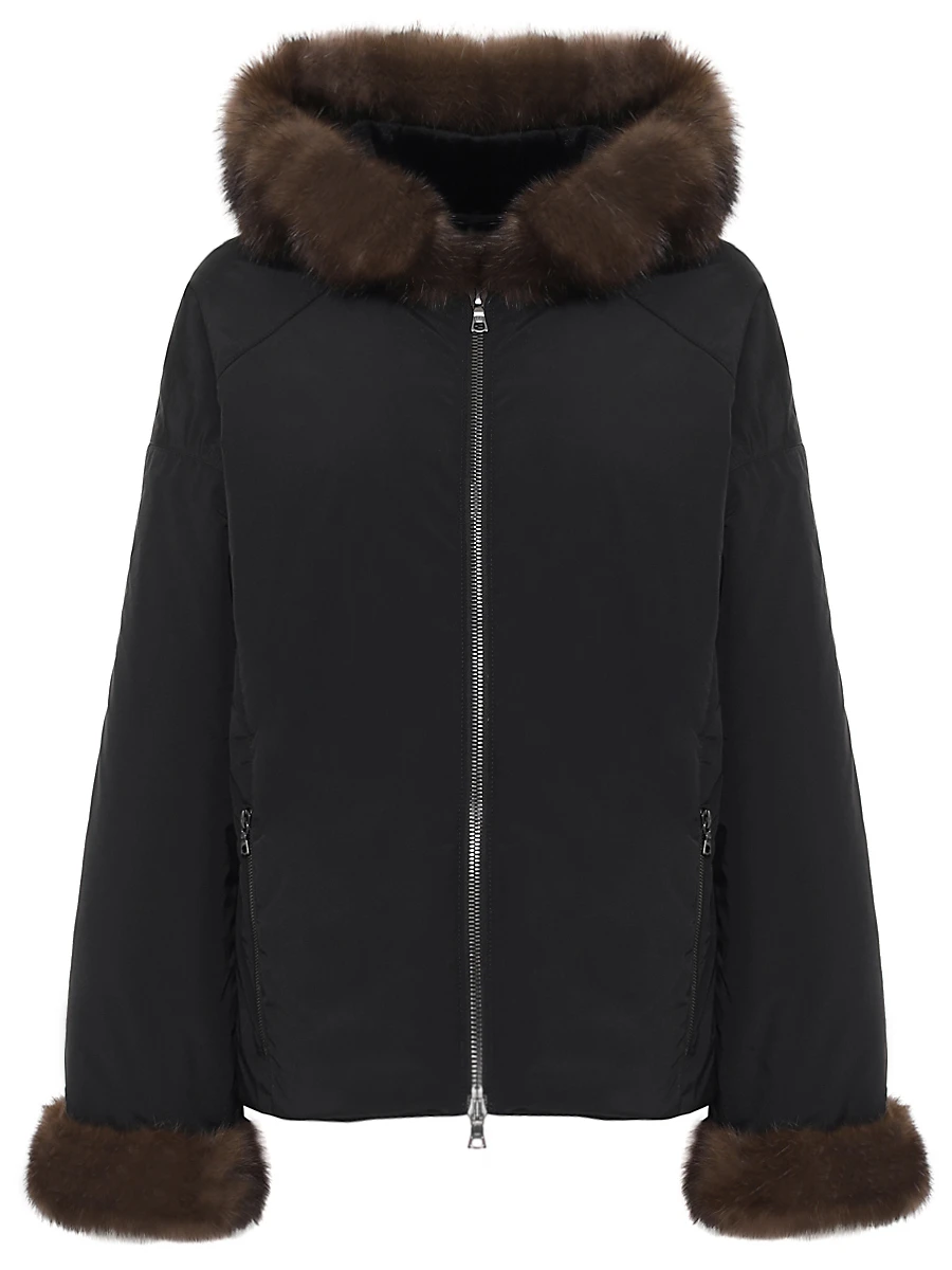 Куртка с мехом соболя и норки