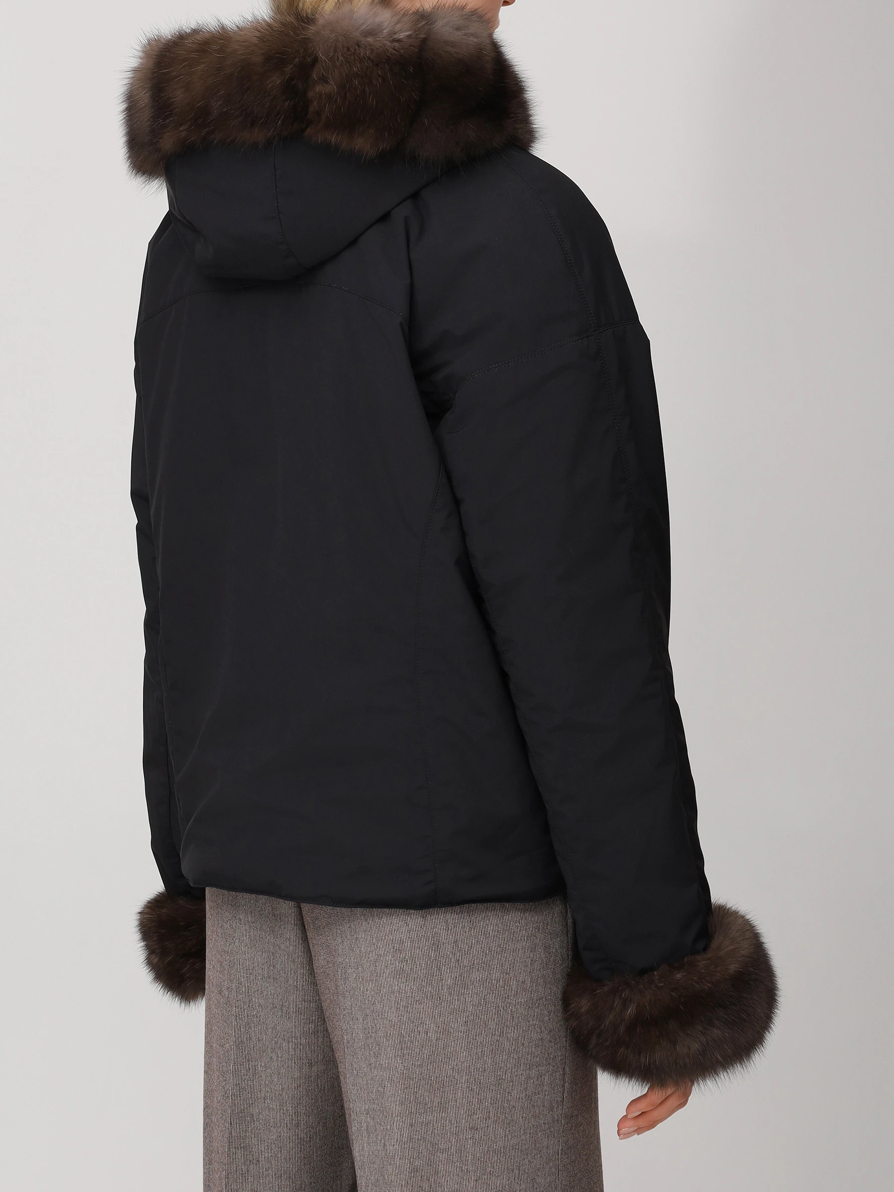 Куртка с мехом соболя и норки