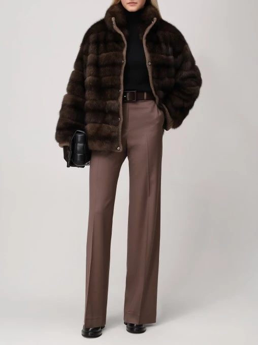 Шуба соболиная двусторонняя AMELI