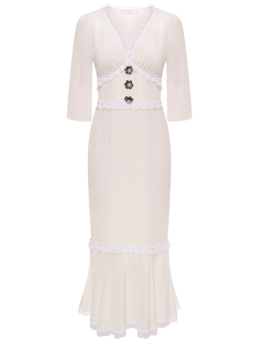 Платье шелковое «Шлейф женщины»