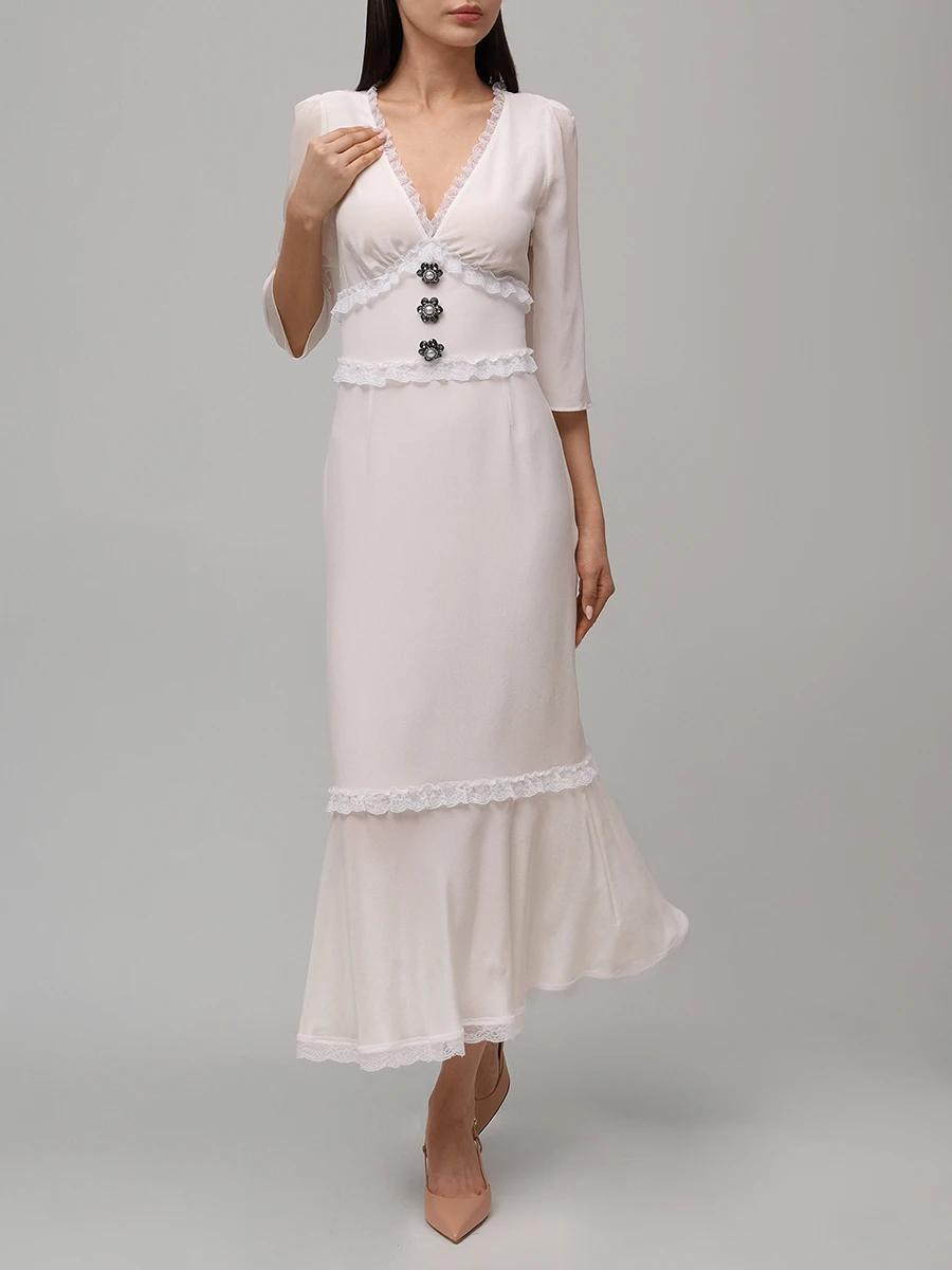 Платье шелковое «Шлейф женщины»