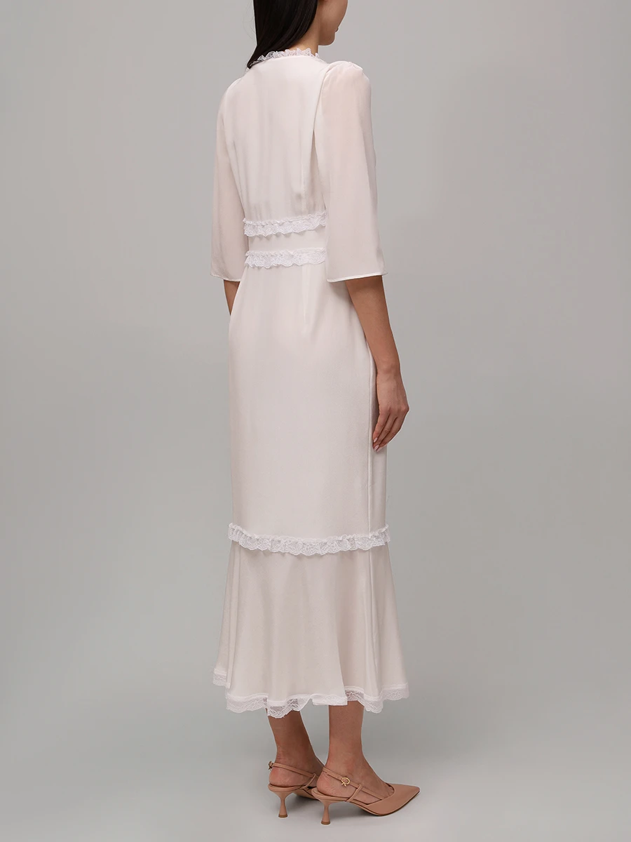 Платье шелковое «Шлейф женщины»