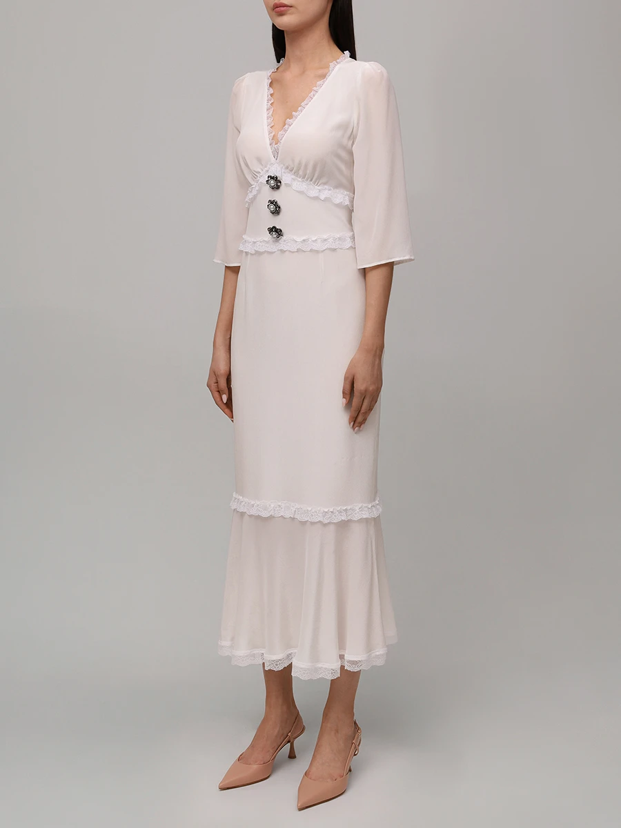 Платье шелковое «Шлейф женщины»