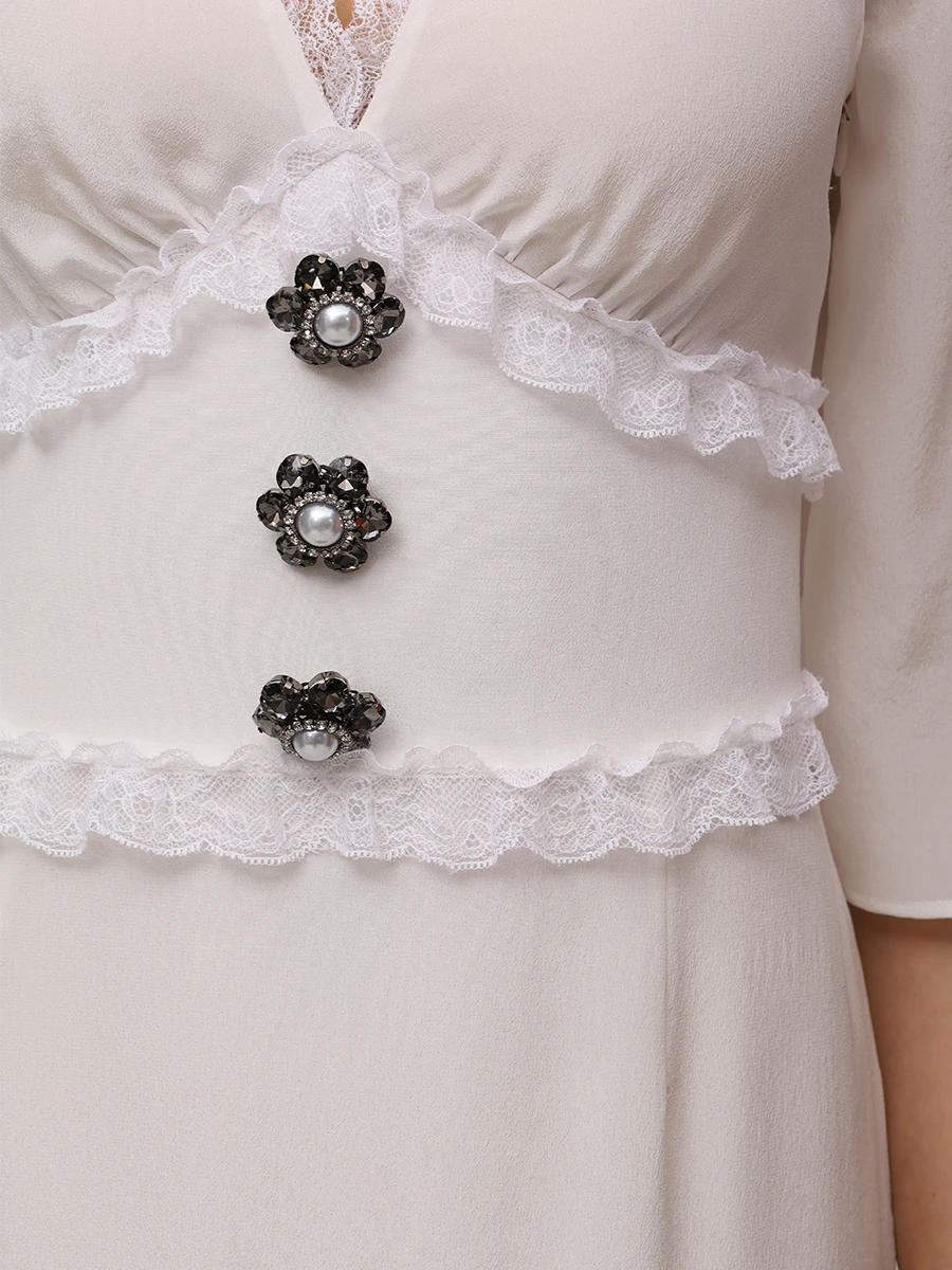 Платье шелковое «Шлейф женщины»