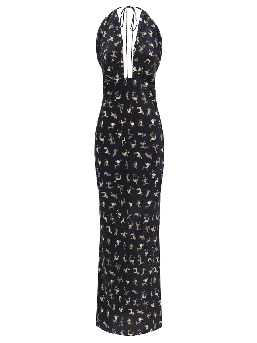 Платье шелковое