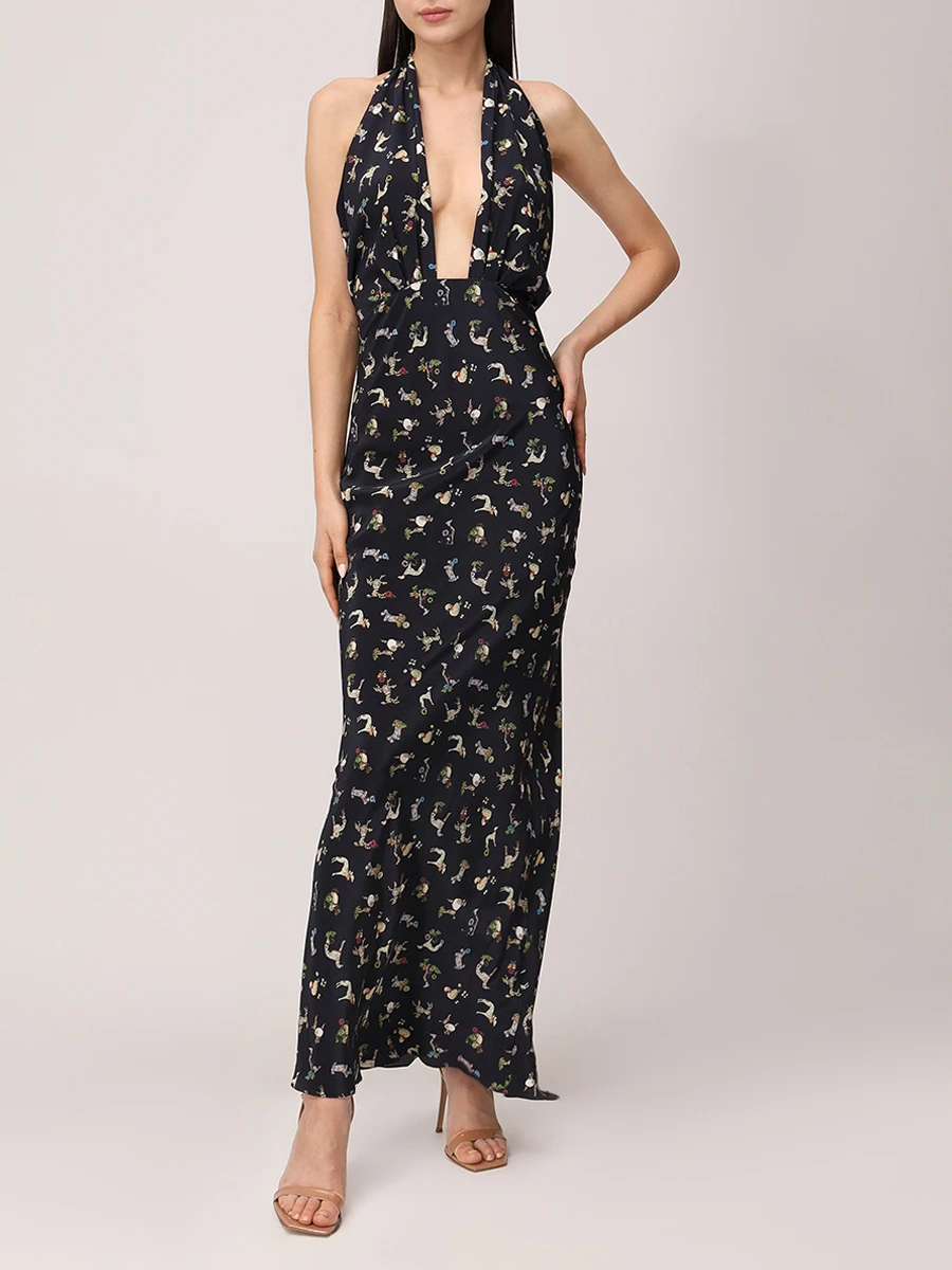 Платье шелковое