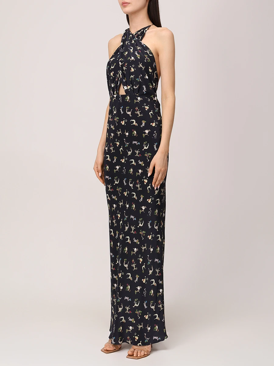 Платье шелковое