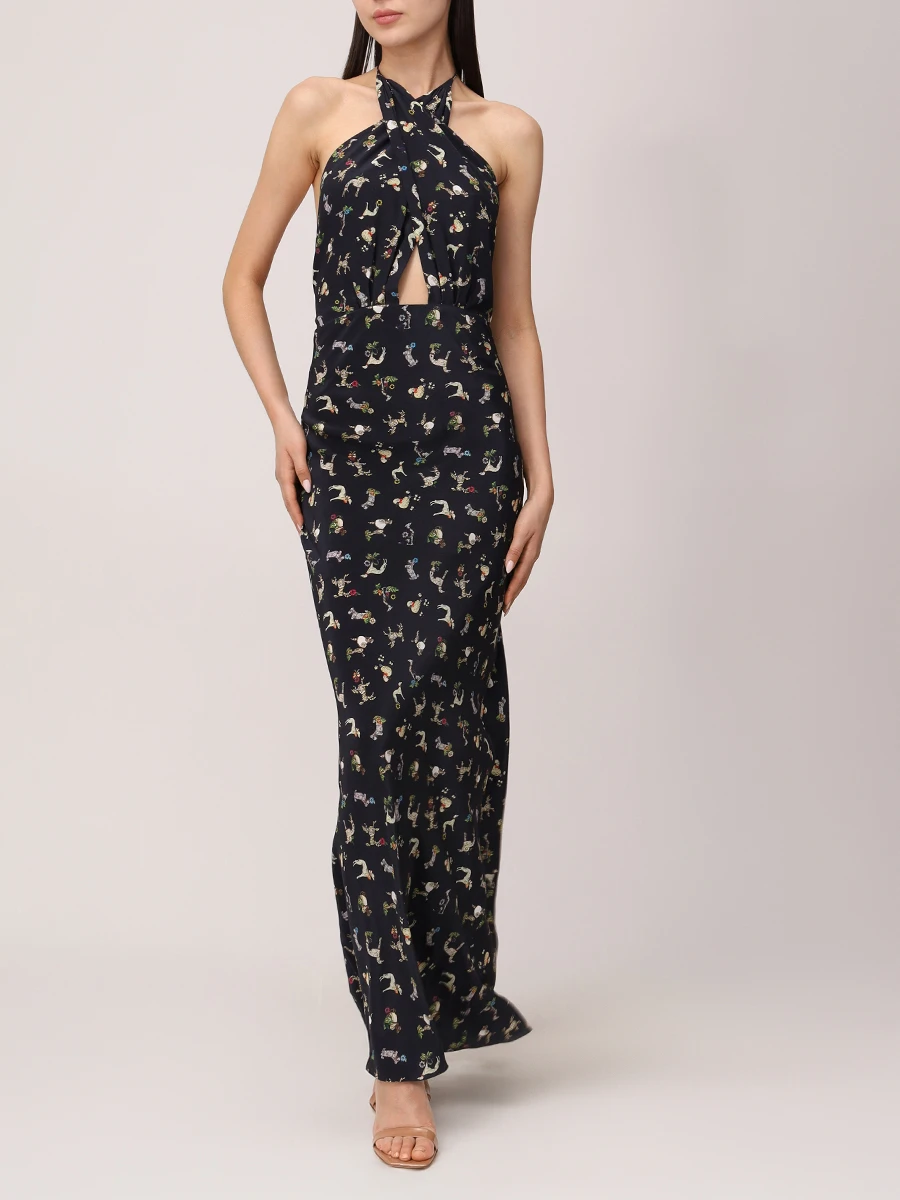 Платье шелковое