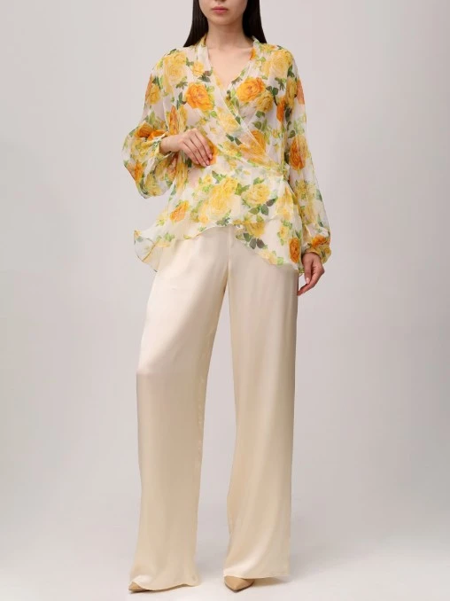 Брюки шелковые CARPI