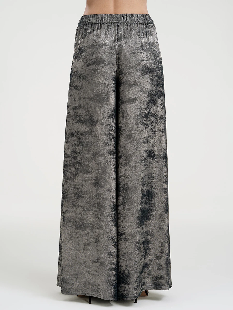 Брюки-палаццо велюровые