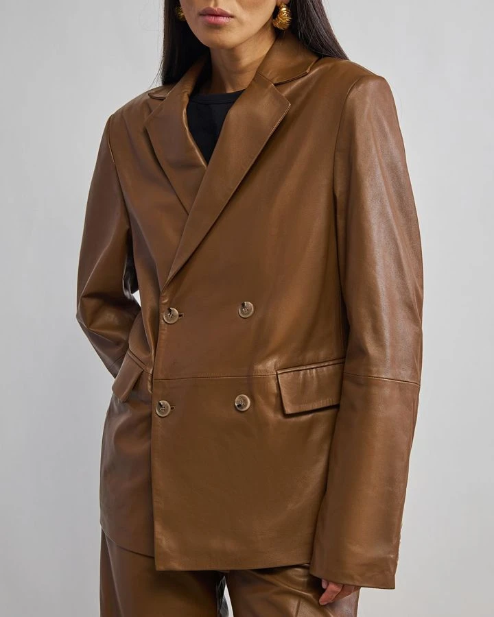 Жакет кожаный