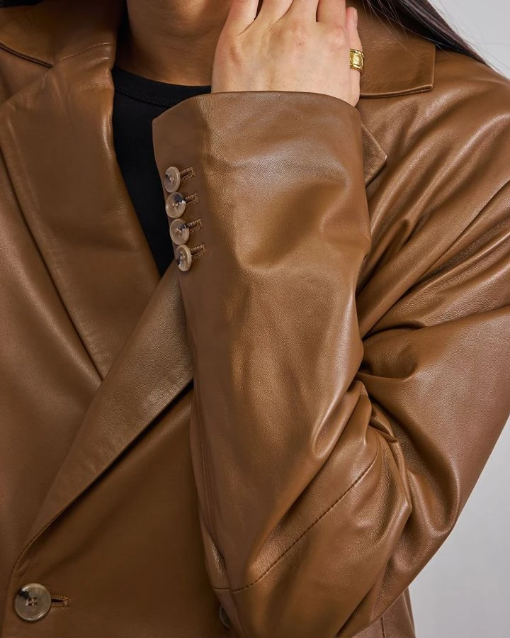 Жакет кожаный