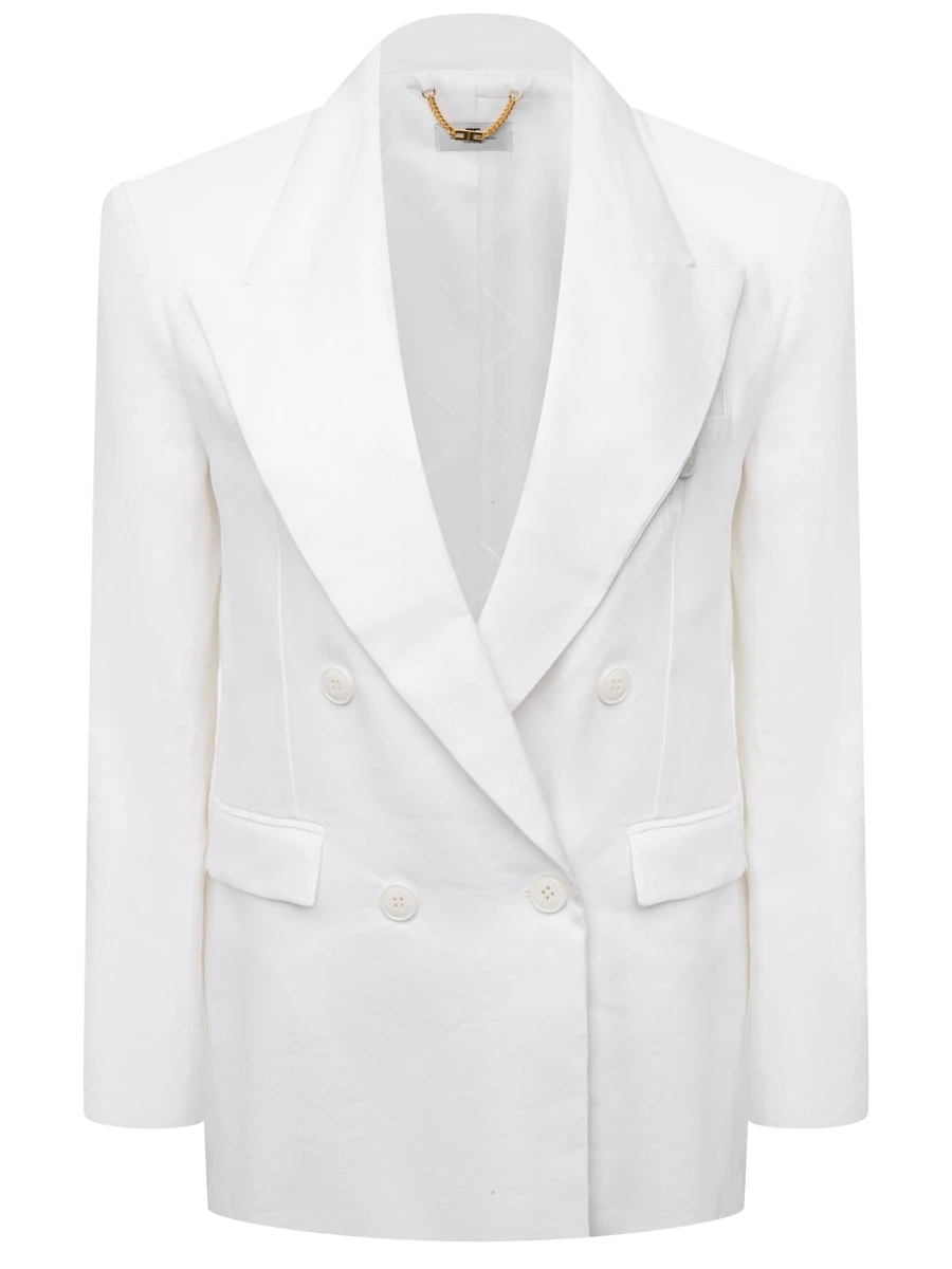 Пиджак из вискозы и льна