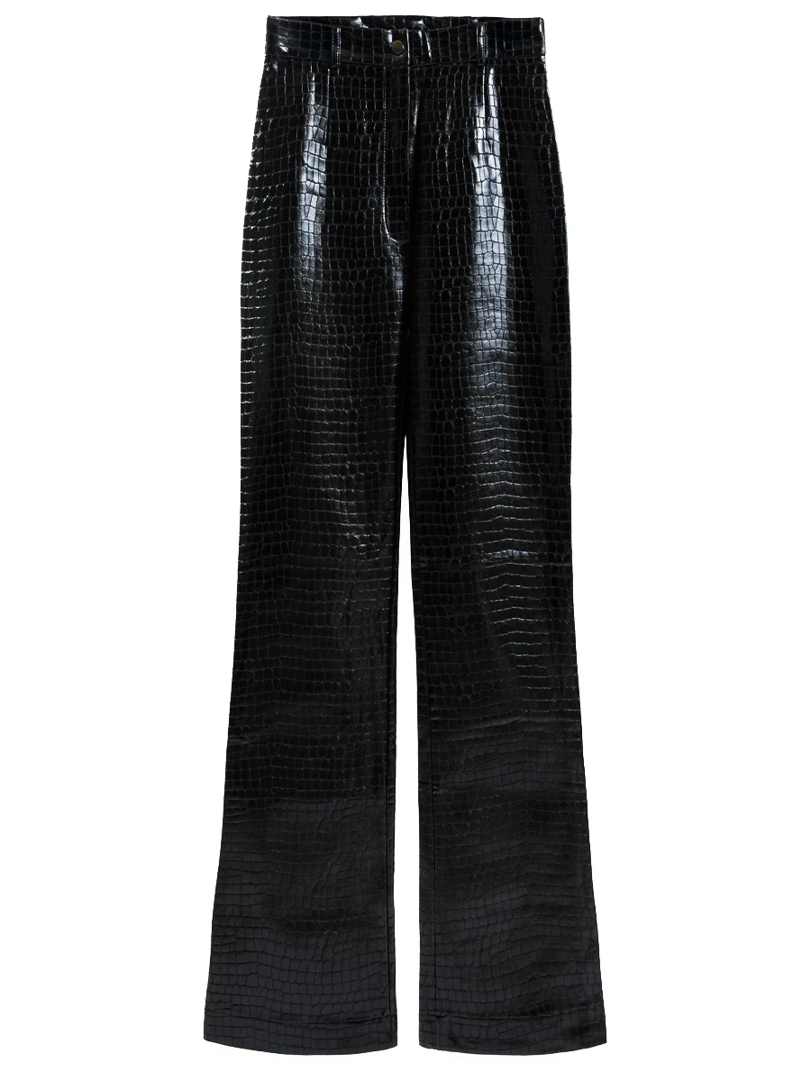 Брюки из экокожи