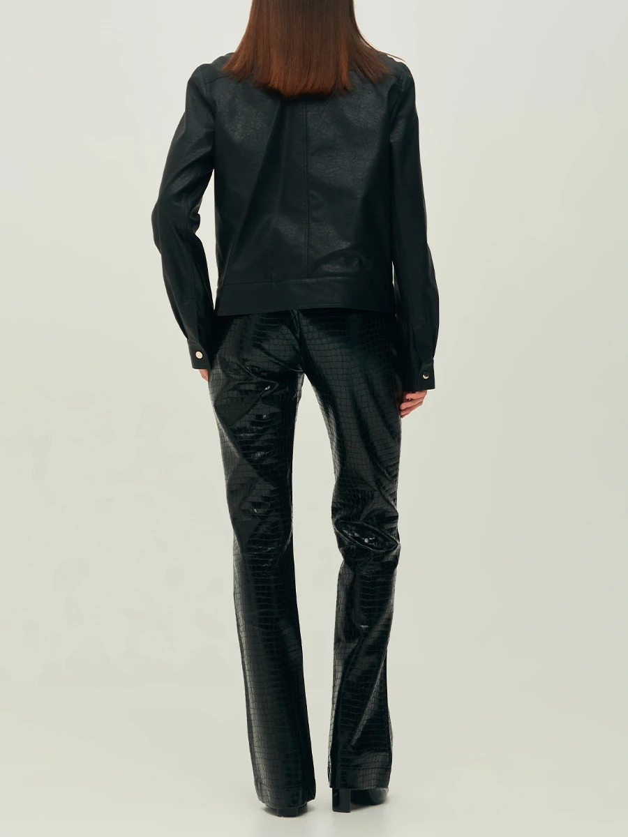 Брюки из экокожи