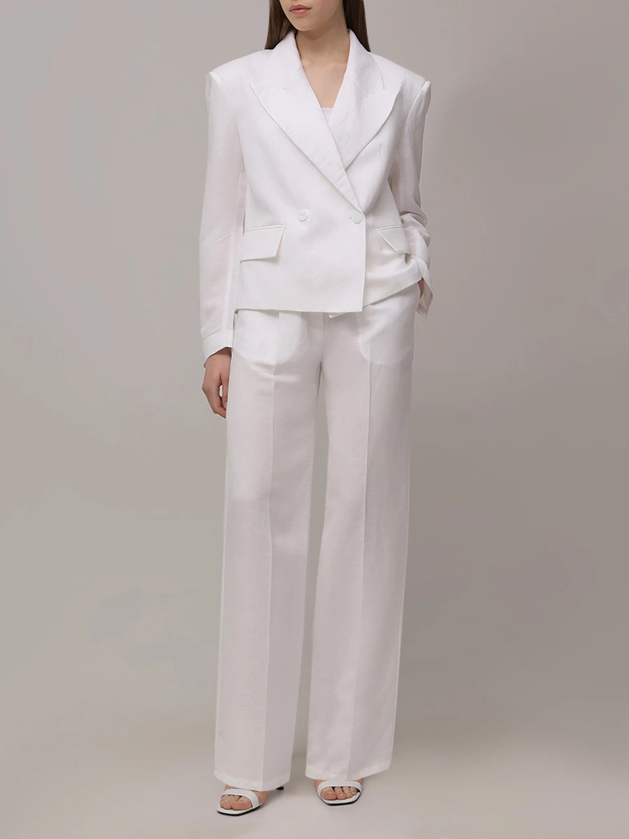 Брюки льняные