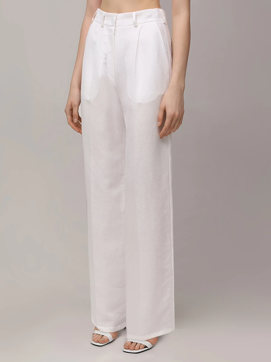 Брюки льняные