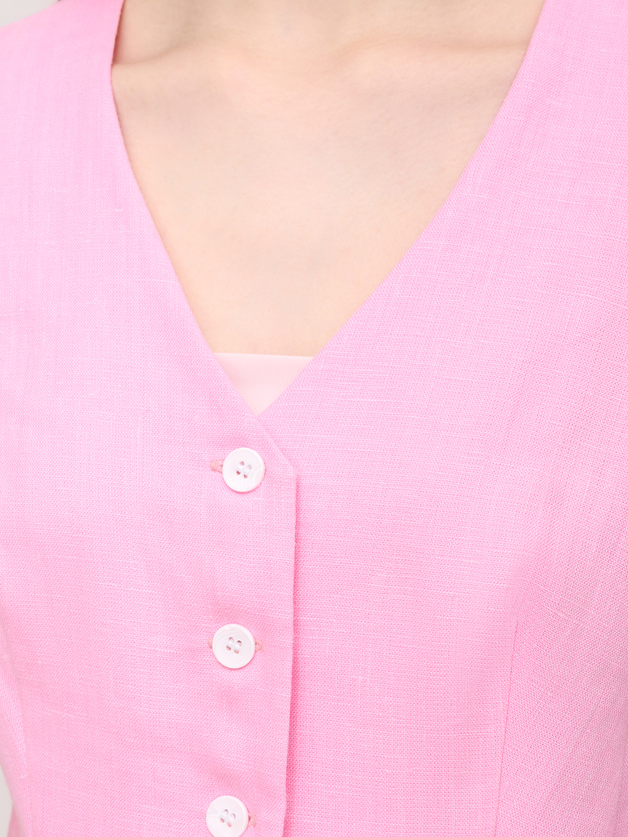 Жилет льняной