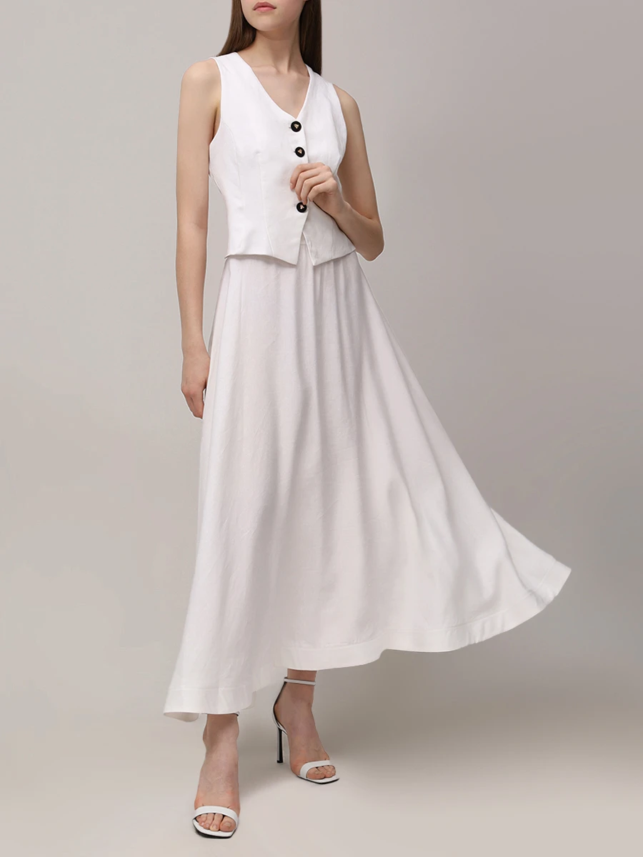 Жилет льняной