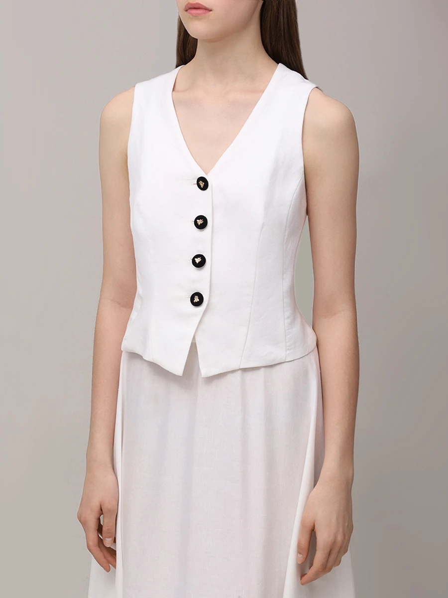 Жилет льняной