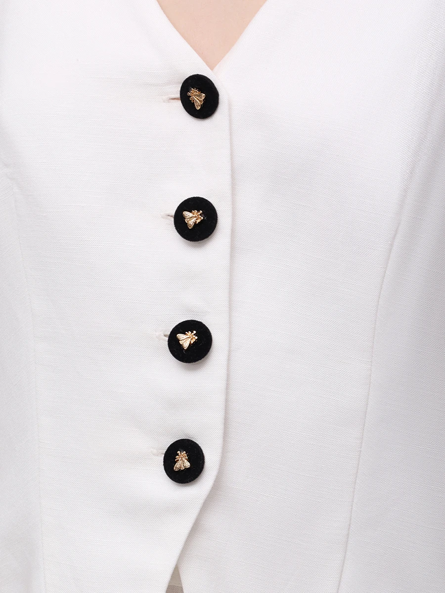 Жилет льняной