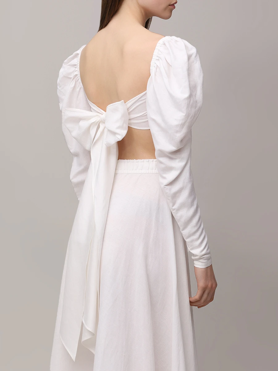 Кроп-топ льняной