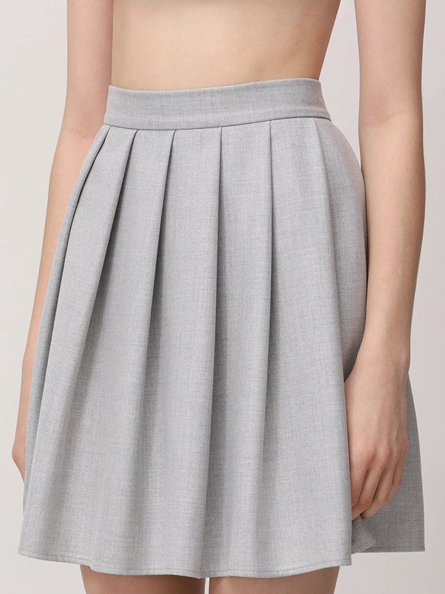 Юбка однотонная