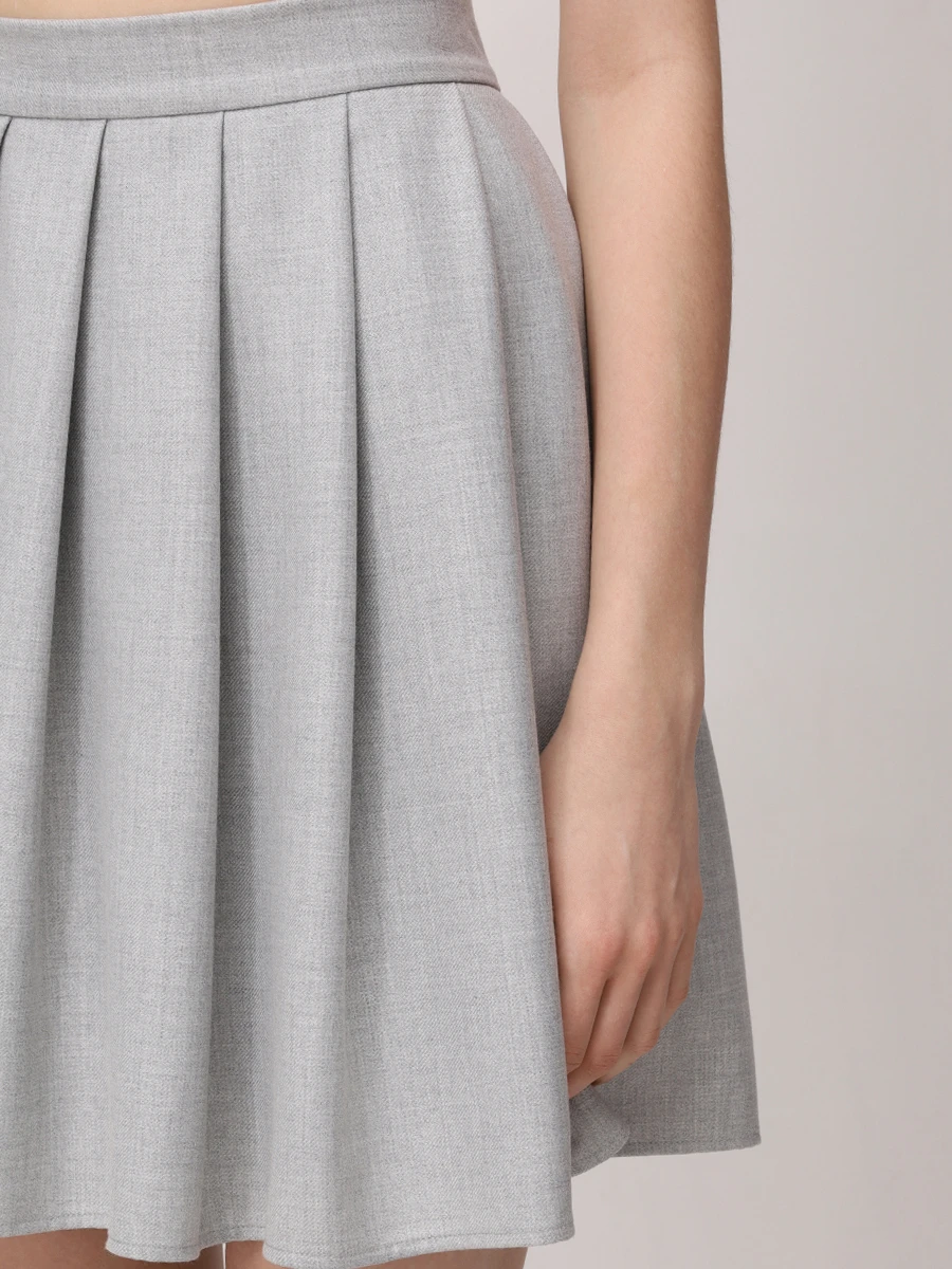 Юбка однотонная